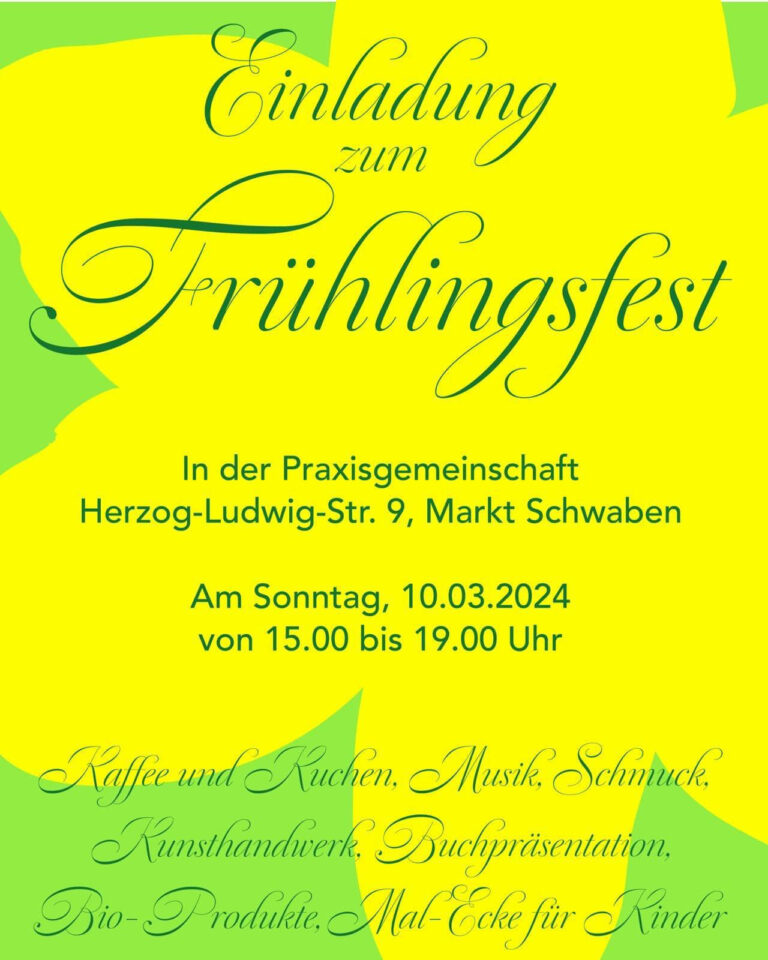 Read more about the article Frühlingsfest Heilpraxis Roseburg